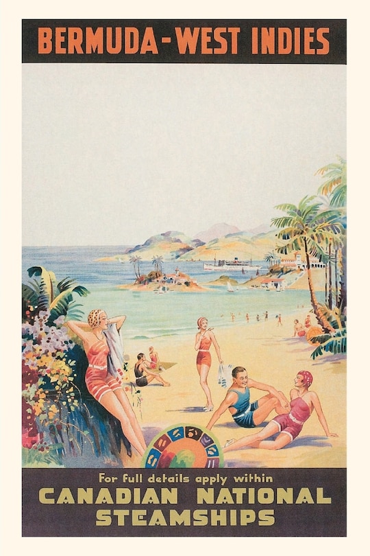 Front cover_Vintage Journal Bermuda-West Indies Travel Poster