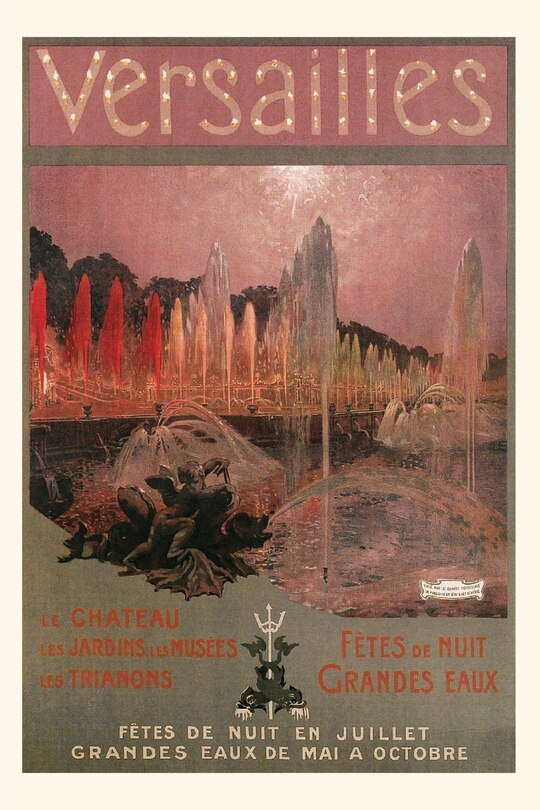 Front cover_Vintage Journal Versailles Travel Poster