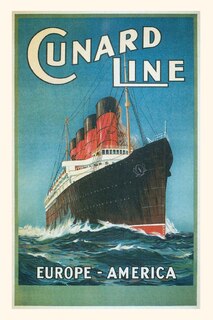 Front cover_Vintage Journal Europe-America Cunard Line Travel Poster