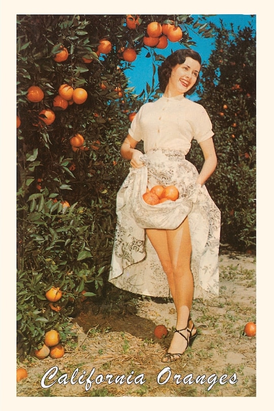 Front cover_The Vintage Journal Woman with Oranges in Skirt, California