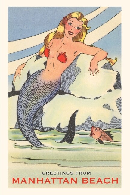 Front cover_The Vintage Journal Greetings from Manhattan Beach, Mermaid