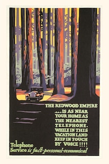 Couverture_Vintage Journal Travel Poster for Redwood Empire