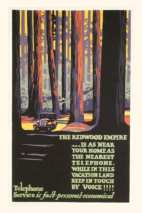 Couverture_Vintage Journal Travel Poster for Redwood Empire