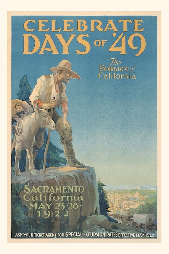 Front cover_Vintage Journal Poster for Gold Rush Days