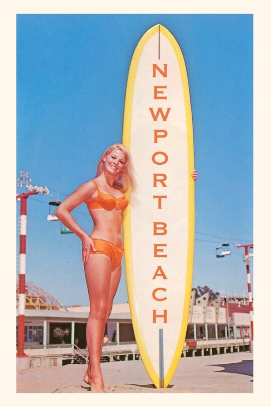 Couverture_Vintage Journal Surfer Girl, Newport Beach