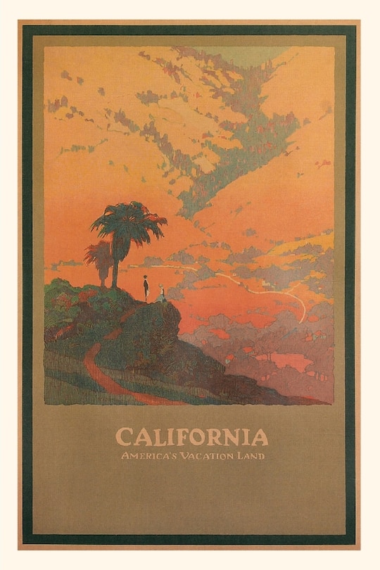 Couverture_Vintage Journal Travel Poster for California