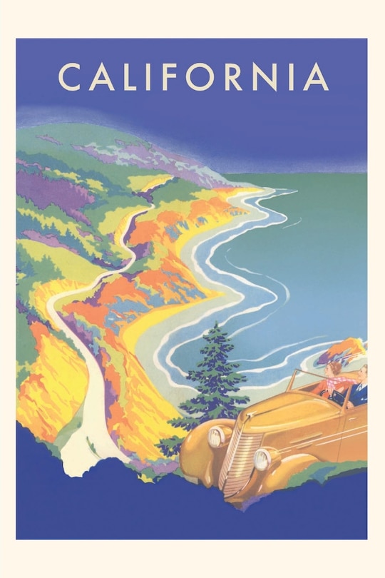 Couverture_Vintage Journal California Travel Poster