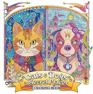 Cats And Dogs In Secret Places: Coloring Book image number 0