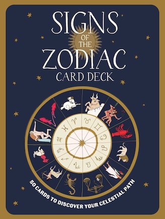 Signs Of The Zodiac Card Deck: 50 Cards To Discover Your Celestial Path