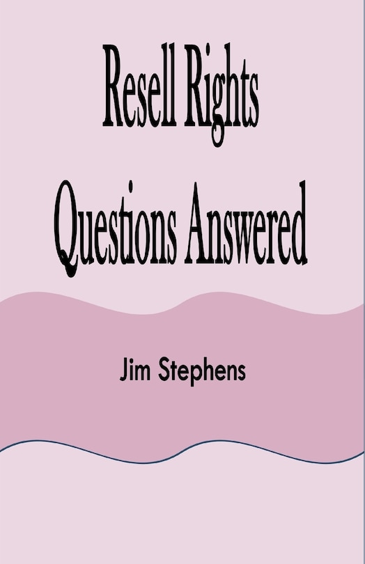 Front cover_Resell Rights Questions Answered