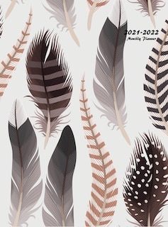 2021-2022 Monthly Planner: Large Two Year Planner (feathers Hardcover)