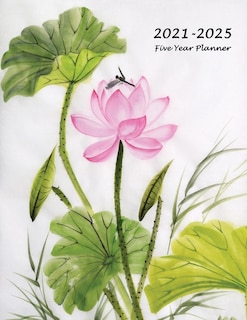 2021-2025 Five Year Planner: Large 60-month Monthly Planner (lotus Flower)