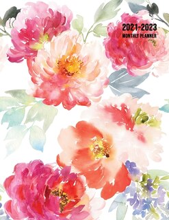 2021-2023 Monthly Planner: Large Three Year Planner With Floral Cover (volume 1)