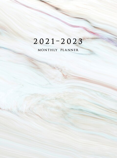 2021-2023 Monthly Planner: Large Three Year Planner With Marble Cover (volume 1 Hardcover)