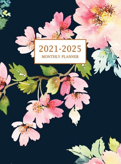 Front cover_2021-2025 Monthly Planner Hardcover