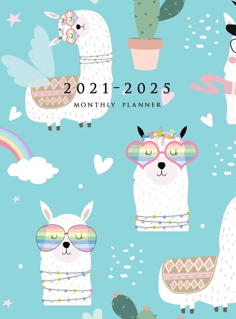 Front cover_2021-2025 Monthly Planner Hardcover