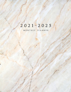 2021-2025 Monthly Planner: Large Five Year Planner With Marble Cover (volume 2)