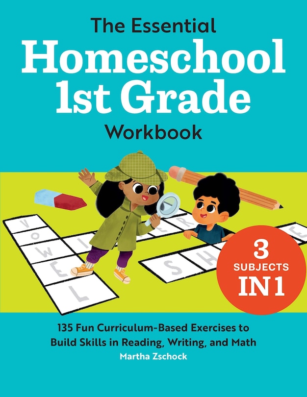 Front cover_The Essential Homeschool 1st Grade Workbook