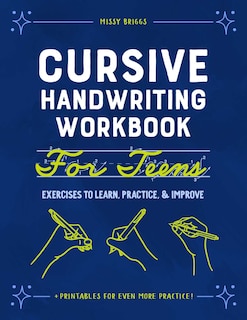 Front cover_Cursive Handwriting Workbook For Teens