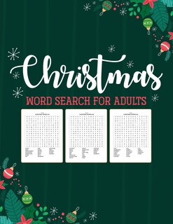 Couverture_Christmas Word Search For Adults