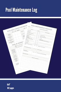 Front cover_Pool Maintenance Log