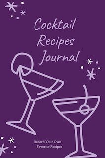 Front cover_Cocktail Recipes Journal