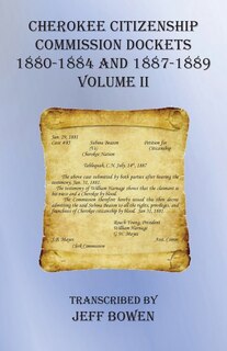 Couverture_Cherokee Citizenship Commission Dockets Volume Ii