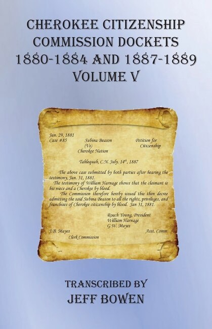 Front cover_Cherokee Citizenship Commission Dockets Volume V
