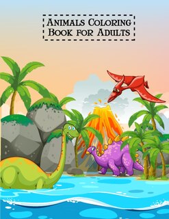 Front cover_Animals Coloring Book for Adults