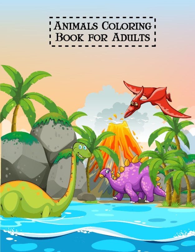 Front cover_Animals Coloring Book for Adults