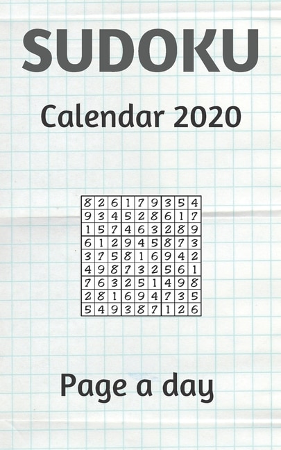 sudoku calendar 2020 page a day: shortz difficult sudoku 100+ (8 x 6 Inches)