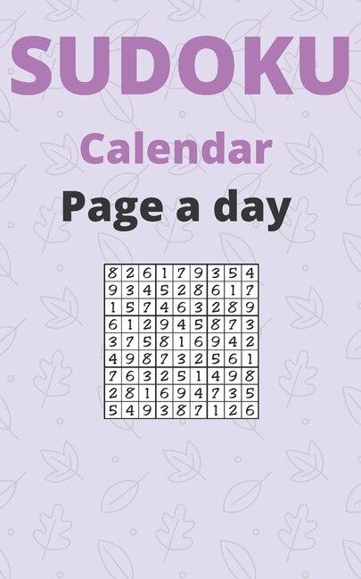 Couverture_sudoku calendar page a day