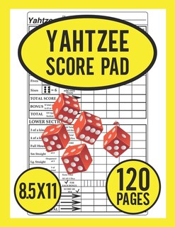Yahtzee Score Pad: Score Pads For Yahtzee Game