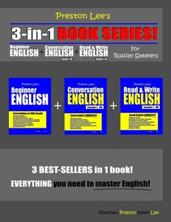 Couverture_Preston Lee's 3-in-1 Book Series! Beginner English, Conversation English & Read & Write English Lesson 1 - 40 For Russian Speakers