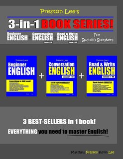 Front cover_Preston Lee's 3-in-1 Book Series! Beginner English, Conversation English & Read & Write English Lesson 1 - 40 For Spanish Speakers