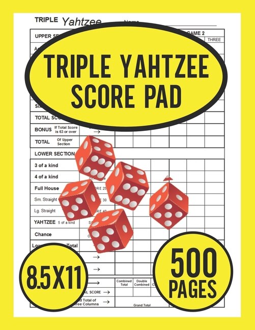 Couverture_Triple Yahtzee Score Pad