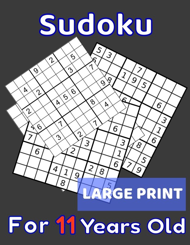 Couverture_Sudoku For 11 Years Old Large Print