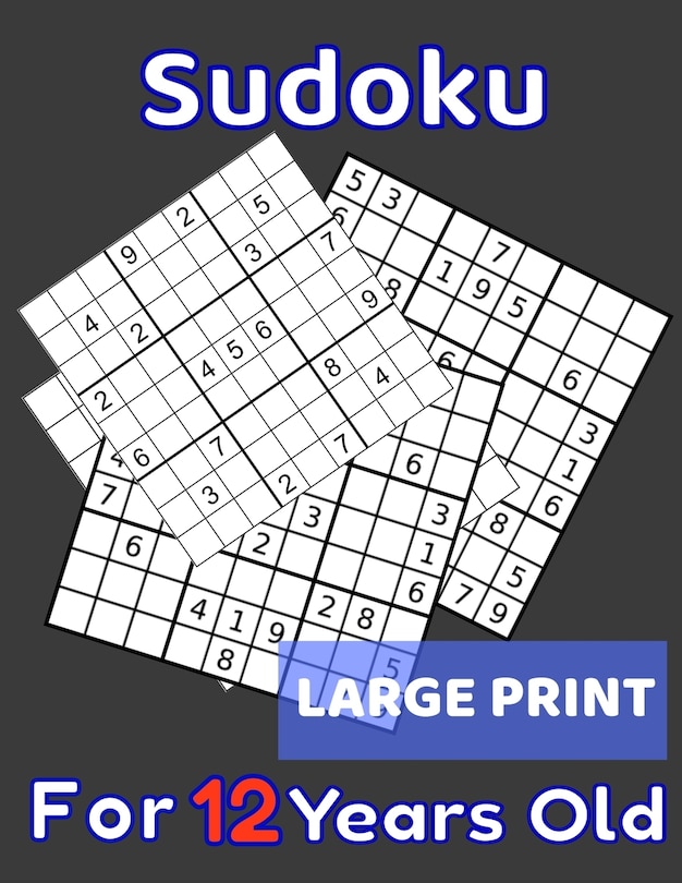 Couverture_Sudoku For 12 Years Old Large Print