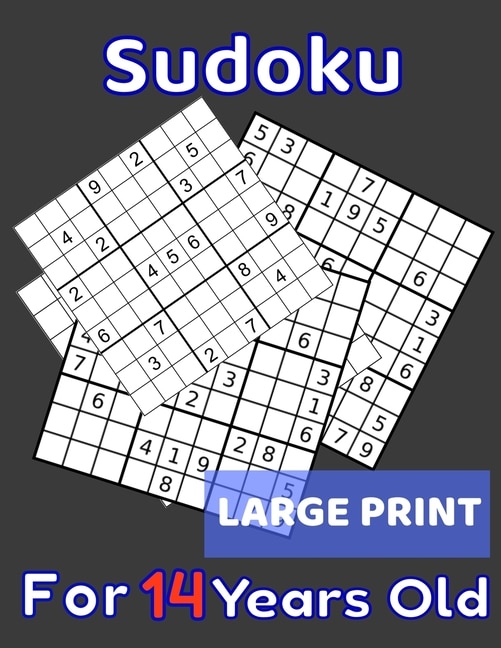 Front cover_Sudoku For 14 Years Old Large Print