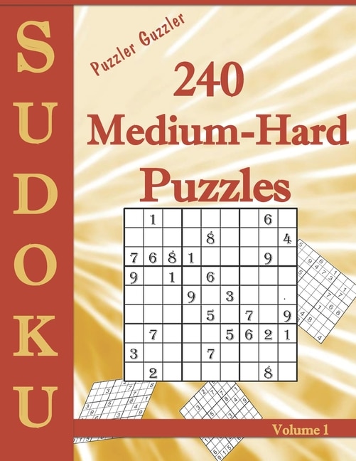 Couverture_Puzzler Guzzler Sudoku 240 Medium-Hard Puzzles Volume 1