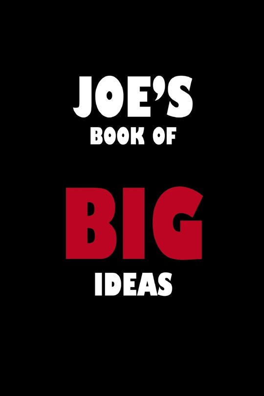 Front cover_Joe's Book of Big Ideas