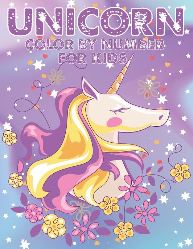 Front cover_Unicorn Color By Number For Kids