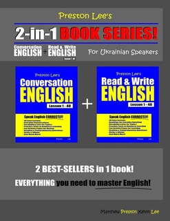 Couverture_Preston Lee's 2-in-1 Book Series! Conversation English & Read & Write English Lesson 1 - 40 For Ukrainian Speakers