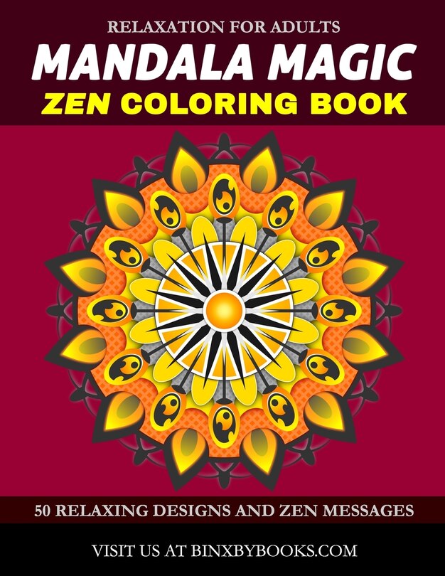 Front cover_Mandala Magic Zen Coloring Book