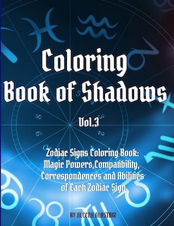 Front cover_Coloring Book of Shadows - Zodiac Signs Coloring Book