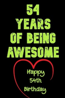 Couverture_54 Years Of Being Awesome Happy 54th Birthday