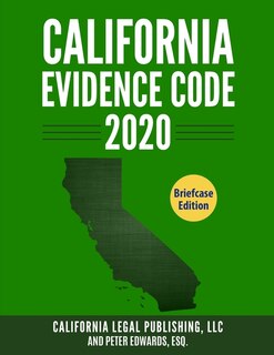 Front cover_California Evidence Code 2020