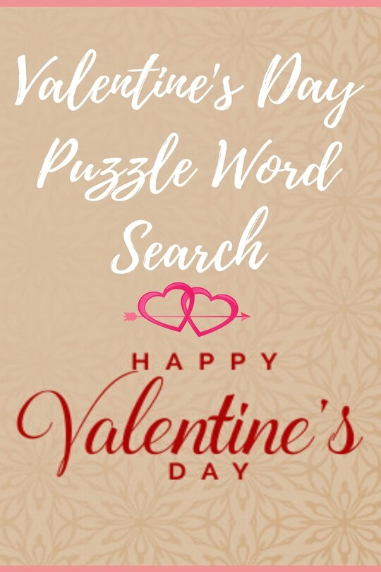 Front cover_Valentine's Day puzzle Word Search Happy Valentine's Day