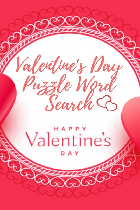 Couverture_Valentine's Day puzzle Word Search Happy Valentine's Day