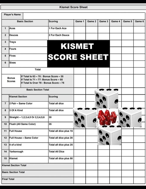 Front cover_Kismet Score Sheets